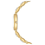 Imber oval watch Swiss Made, Metal bracelet, Gold tone, Gold-tone finish